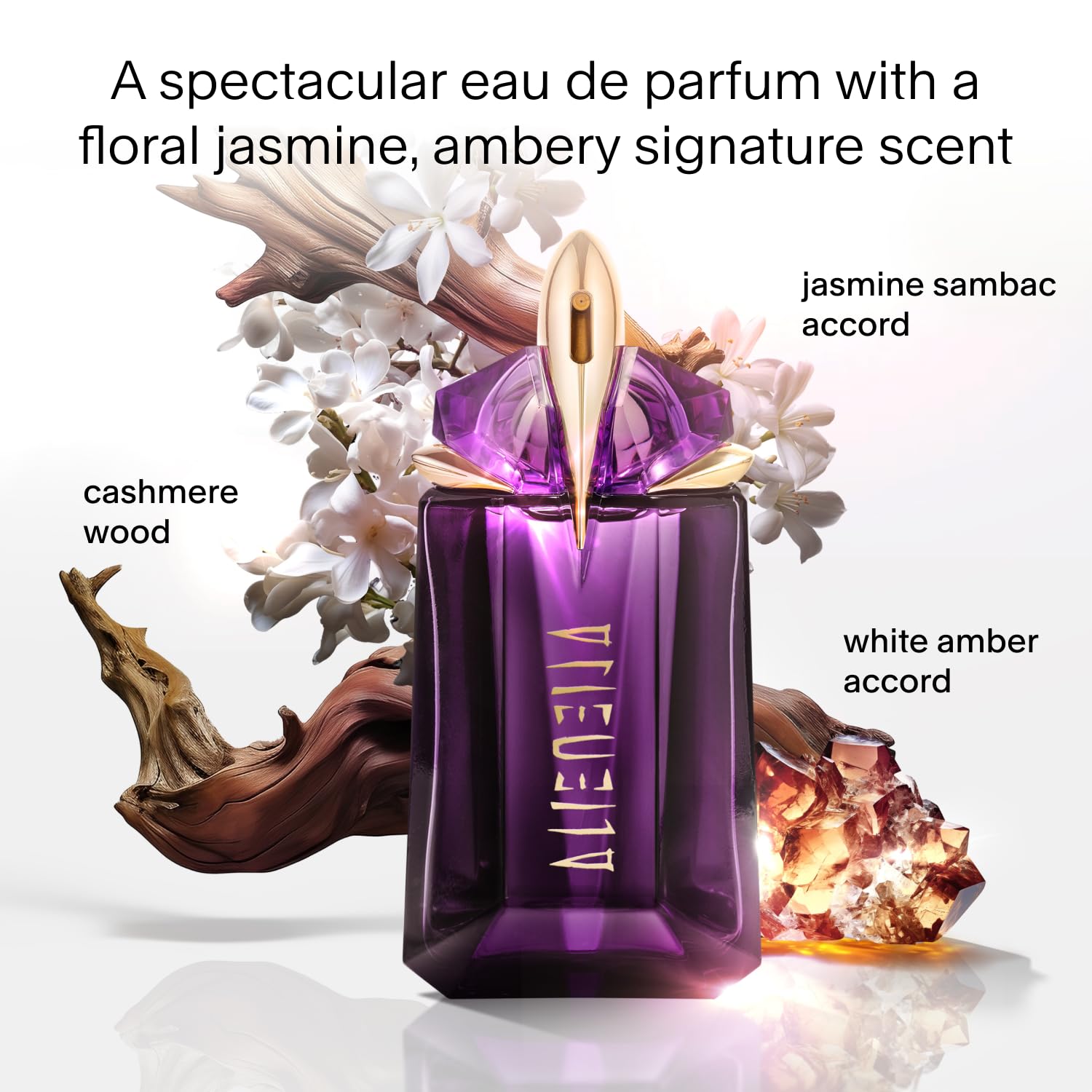 Notas de Mugler Alien: jazmín sambac para una apertura luminosa