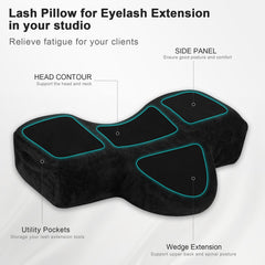 IMENE Lash Pillow de espuma viscoelástica mantiene la cabeza estable durante el lash