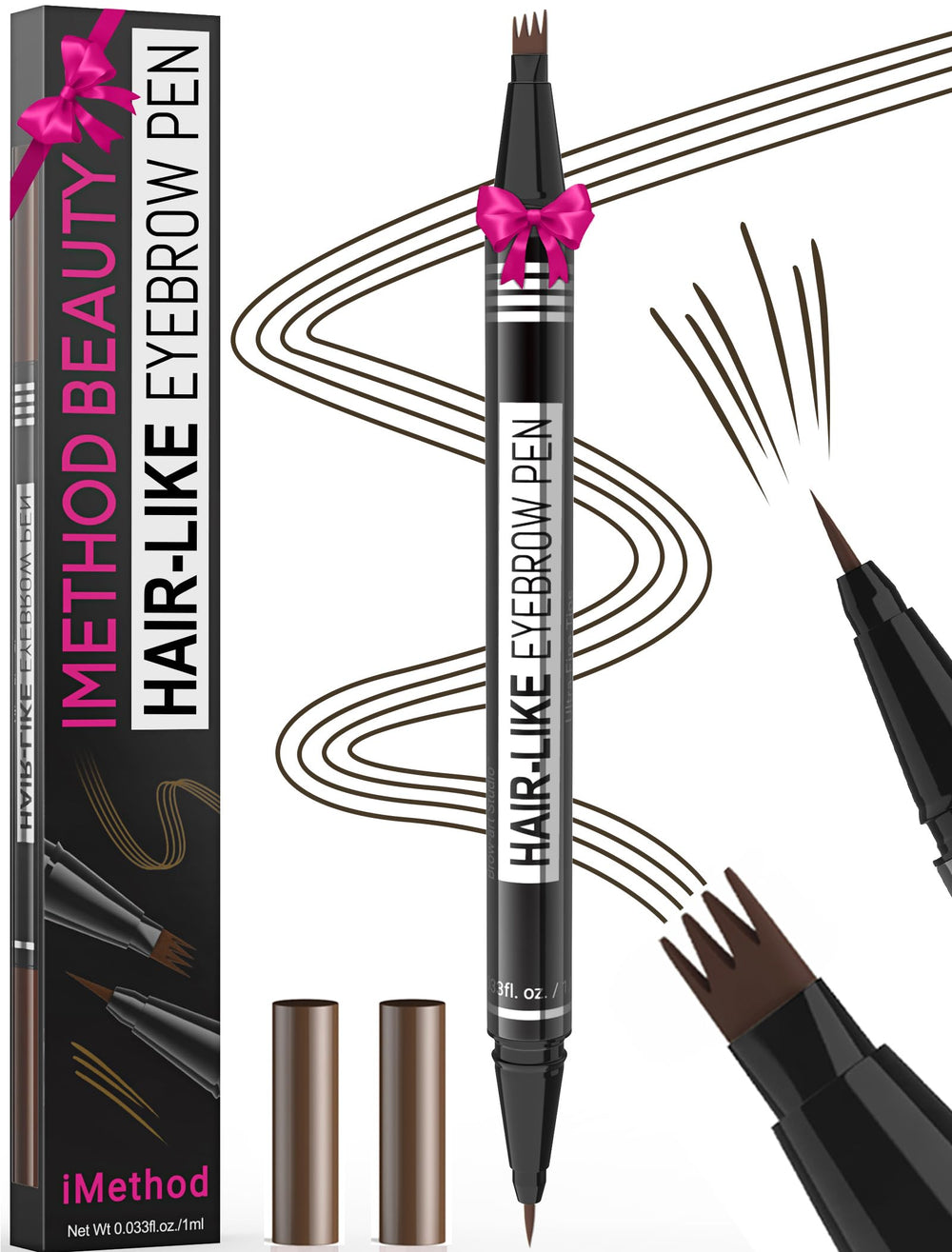 iMethod cejas lapiz doble funcion para trazos finos y naturales