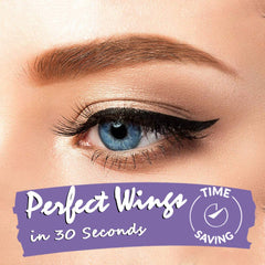 iMethod winged eyeliner stamp right wing for balanced lines.