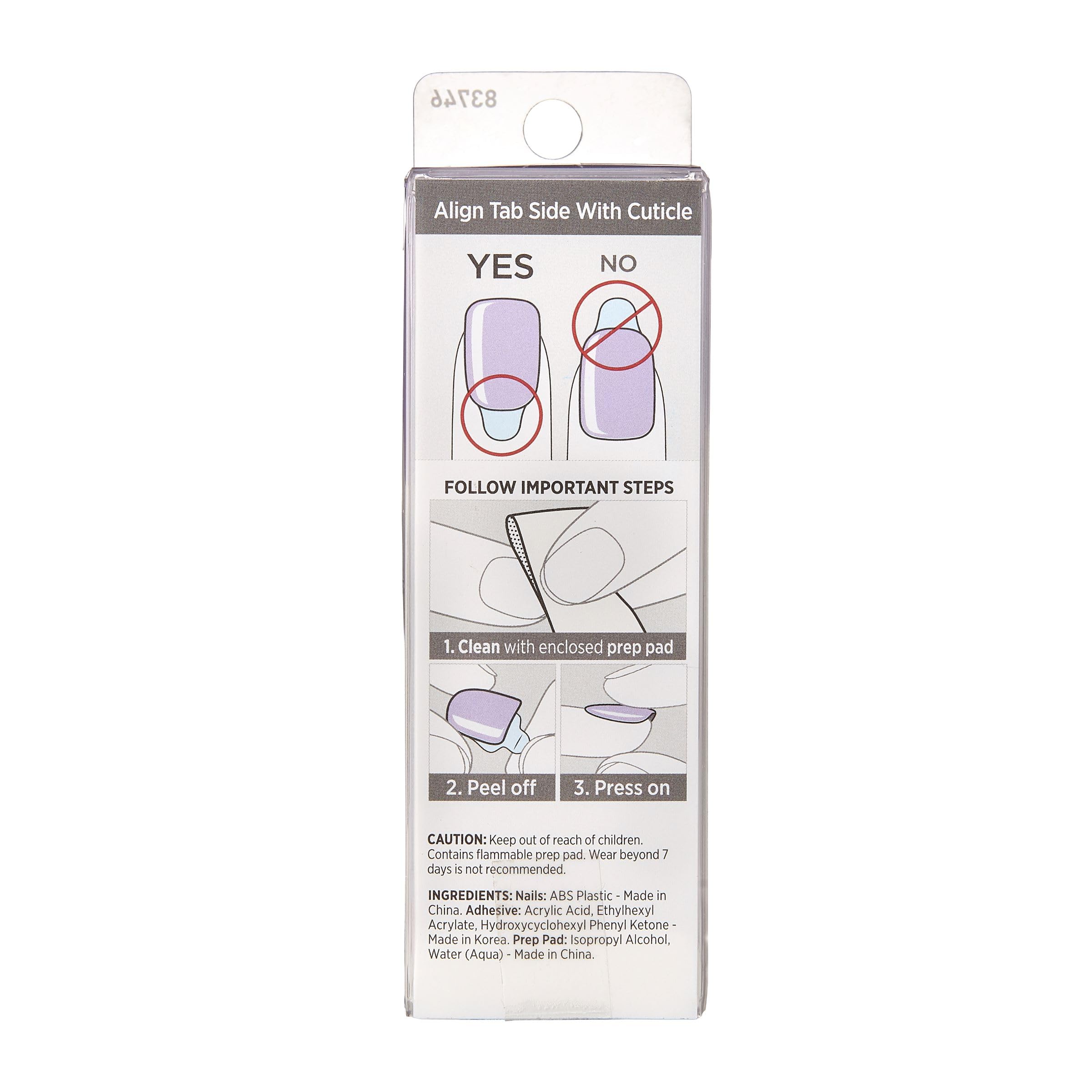 imPRESS adhesivo superior: fijación duradera para manicura en casa.