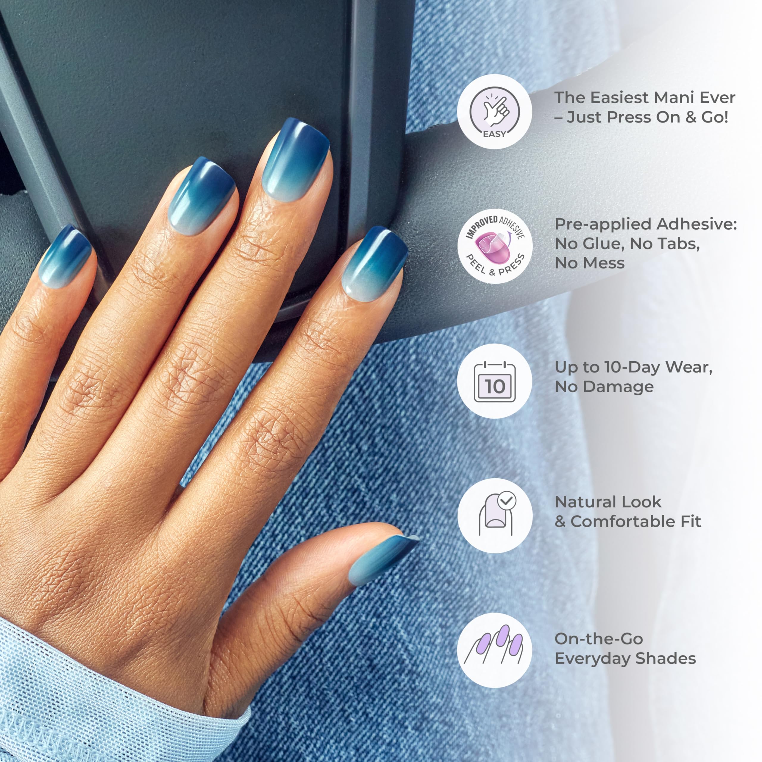 imPRESS aplicación rápida: manicura en casa en minutos.