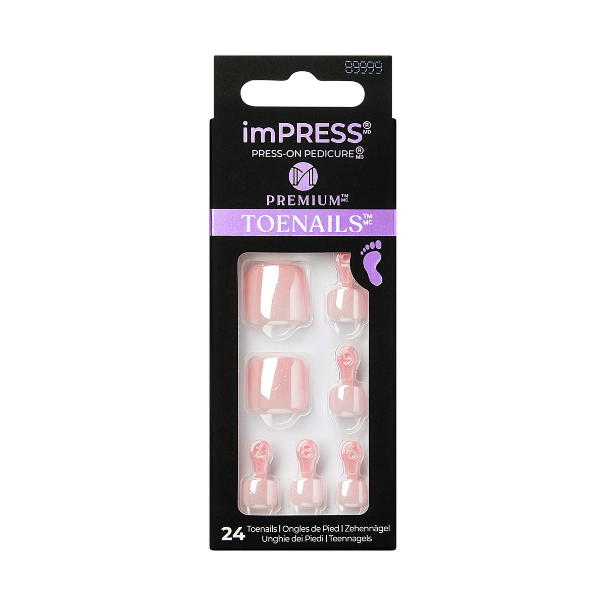 ImPRESS KISS uñas de pie sin pegamento para pedicura rápida