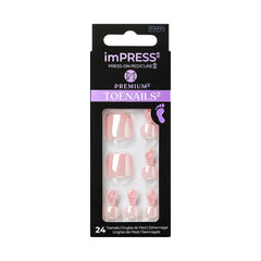 ImPRESS KISS uñas de pie sin pegamento para pedicura rápida