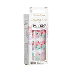 imPRESS Lilac Crush uñas-detalle-closeup: brillo suave y textura glamorosa