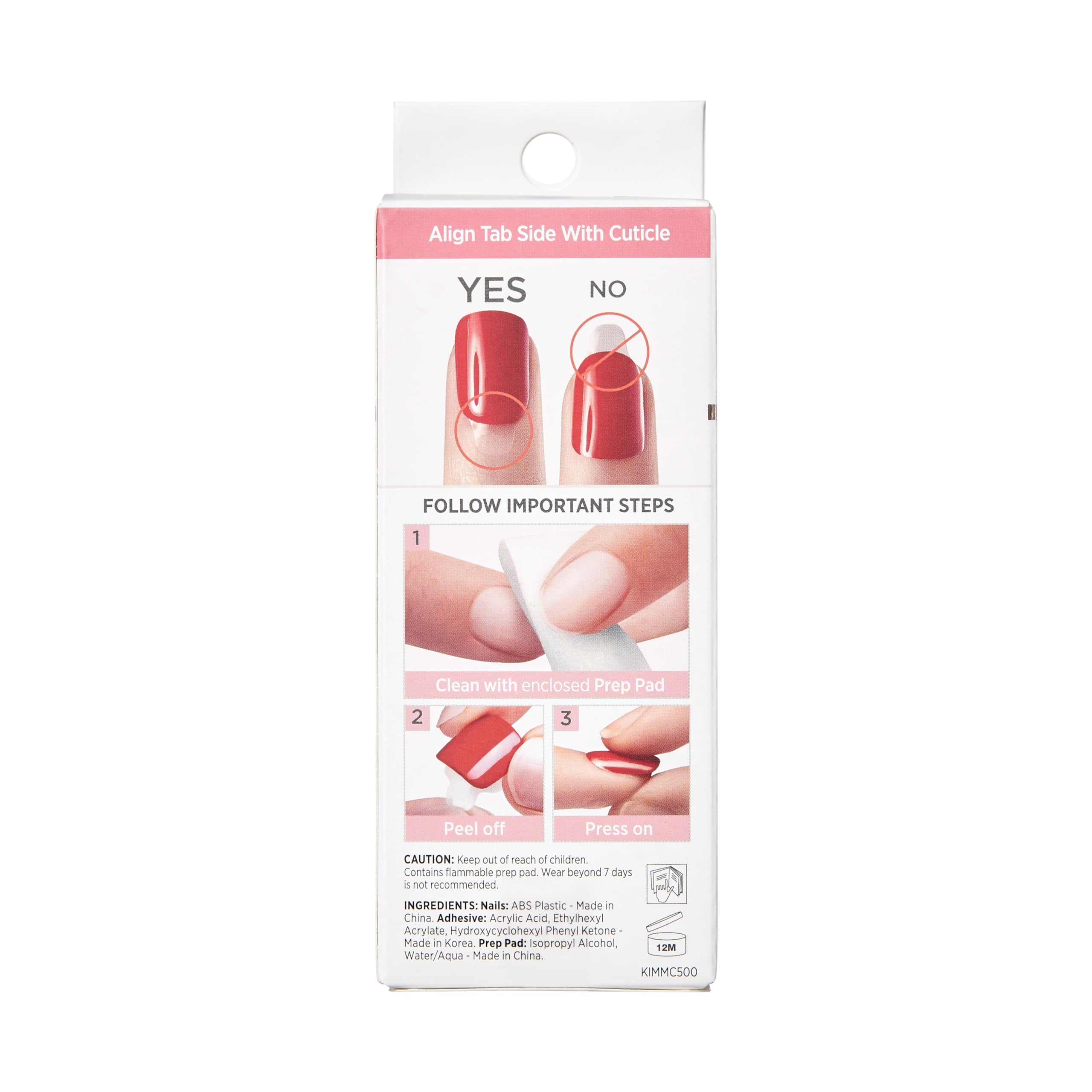 ImPRESS Uñas medio-largo forma ataud Indigo, aspecto natural y duradero.
