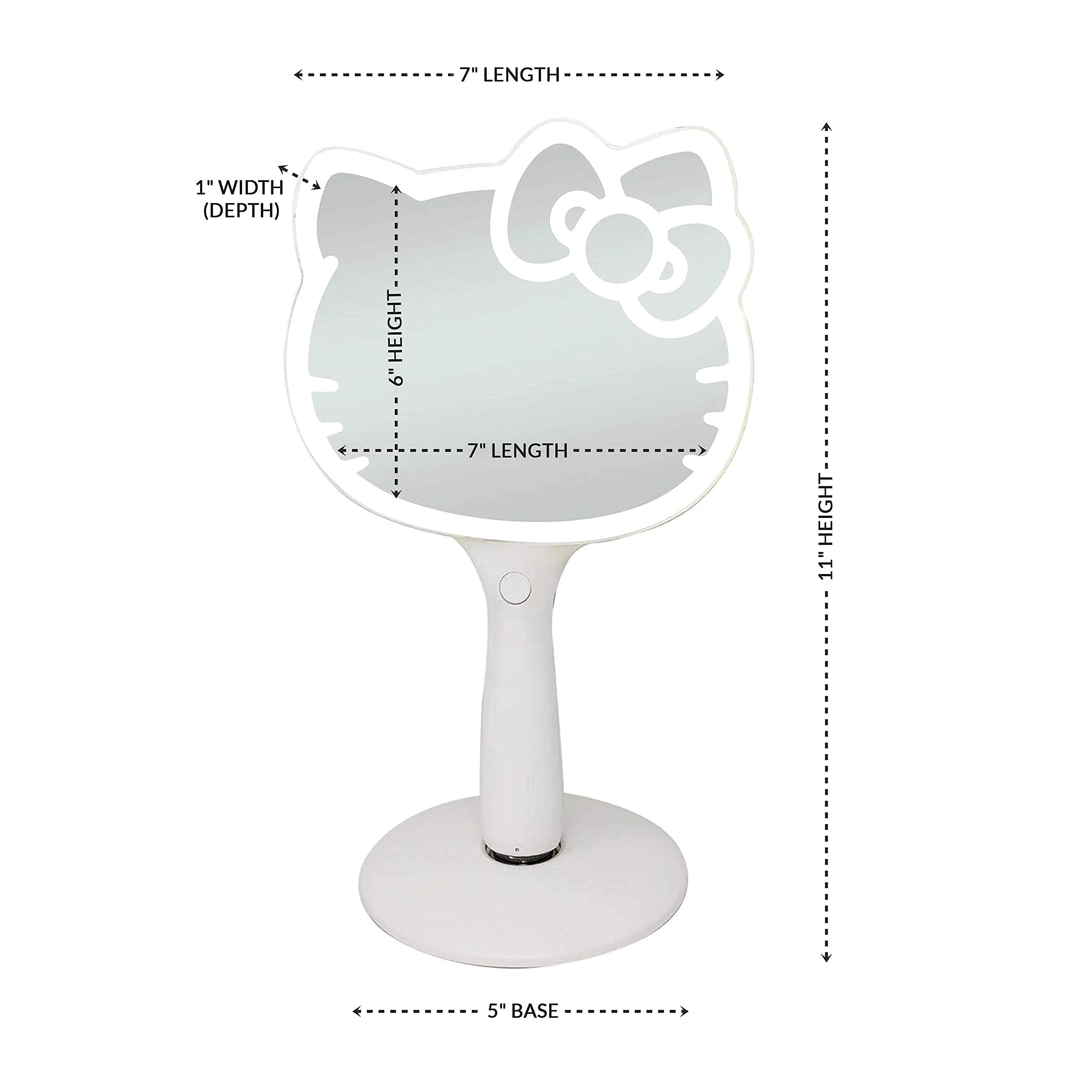 Base magnétique du miroir Hello Kitty, support stable pour mains libres.