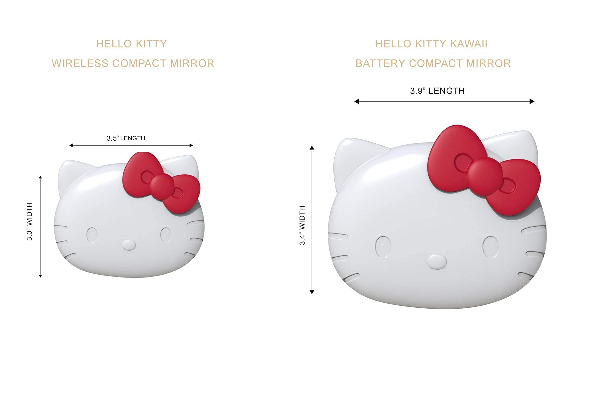 IMPRESSIONS VANITY Hello Kitty luz LED ajustable para ajustes de maquillaje