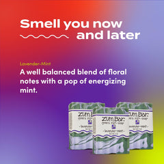 Indigo Wild Zum con aceites esenciales de lavanda para un aroma calmante.