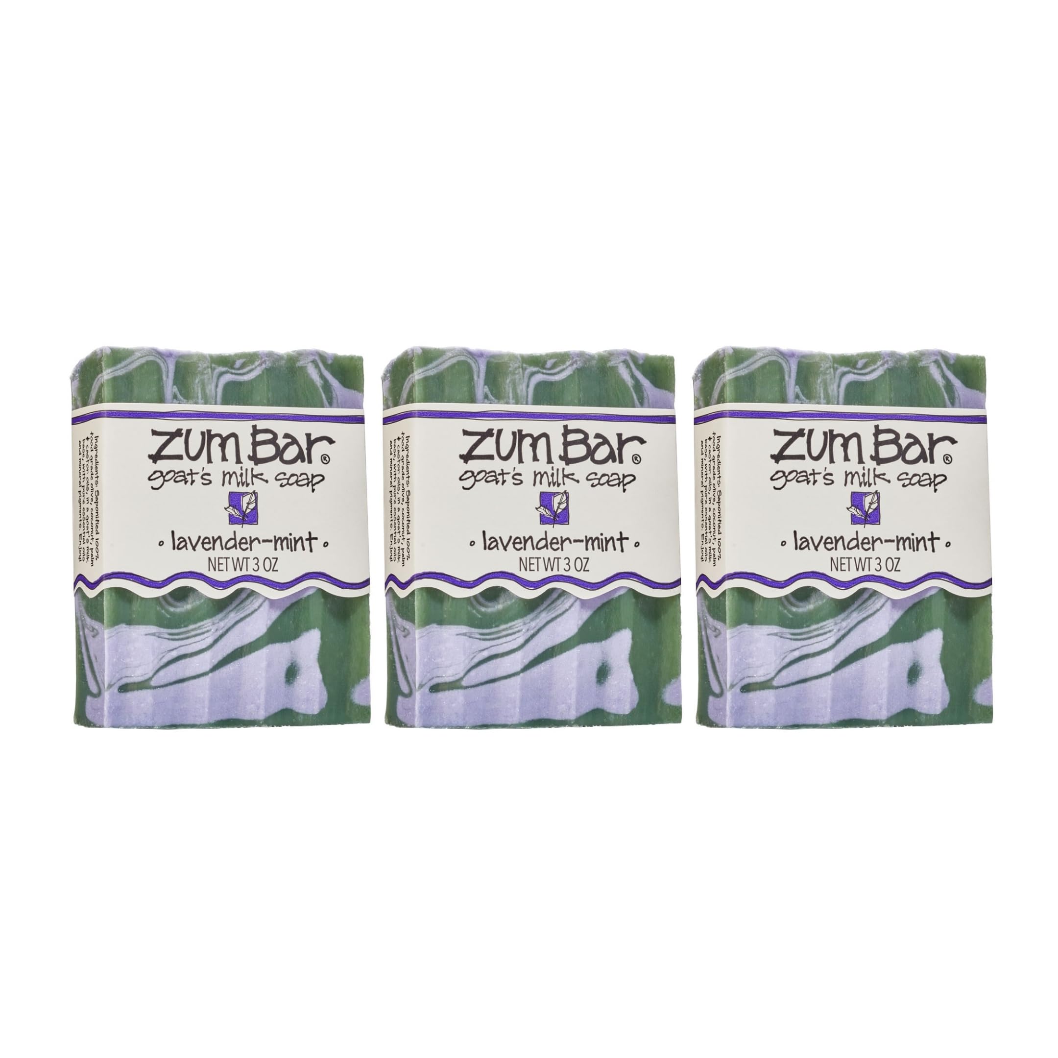 Indigo Wild Zum jabon barra Lavanda Menta para manos y cuerpo con aroma relajante y suave.