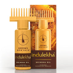Indulekha Bringha, botella de 100 ml para cuidado capilar nutritivo.