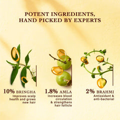 Champú INDULEKHA Bringha con 9 plantas ayurvédicas