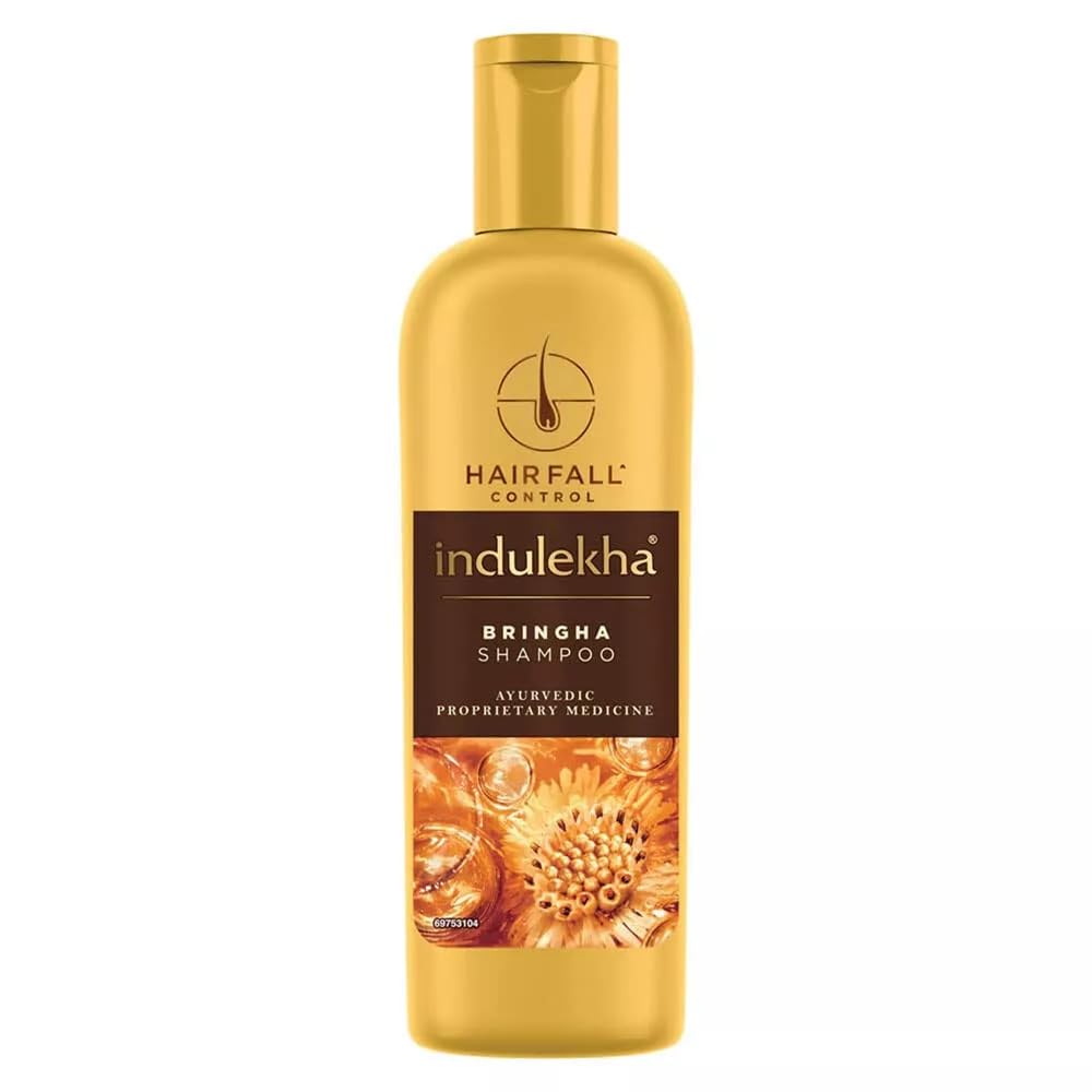 INDULEKHA Bringha Champú Anticaída, cabello más fuerte con uso diario