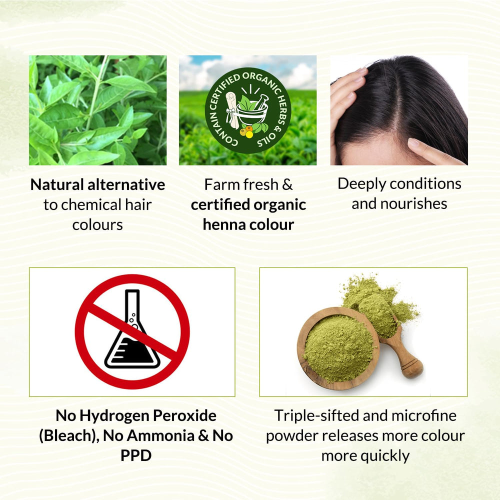 INDUS VALLEY Mascarilla de Henna para cuidado del cabello