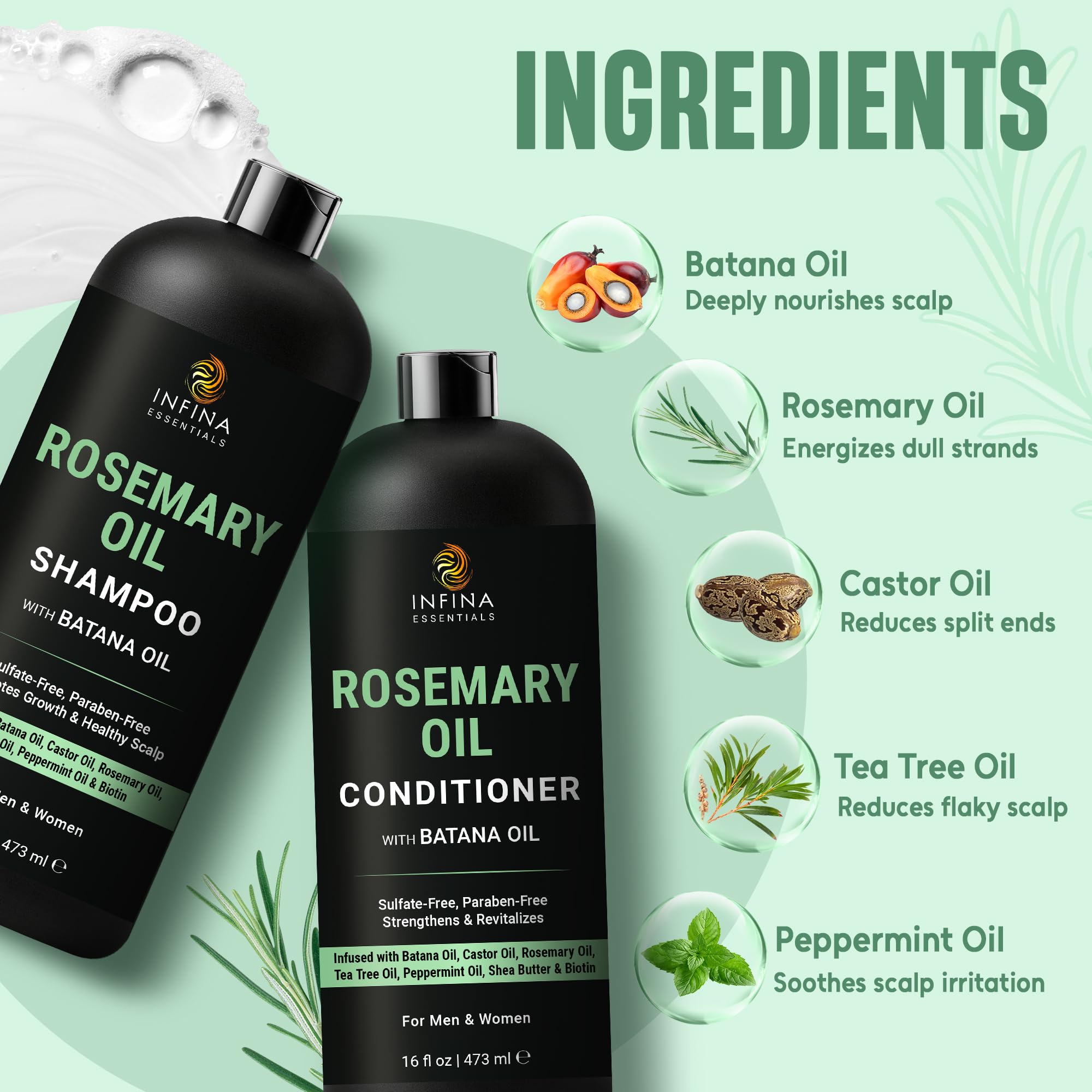 INFINA ESSENTIALS acondicionador nutritivo cremoso: cabello suave y sin frizz