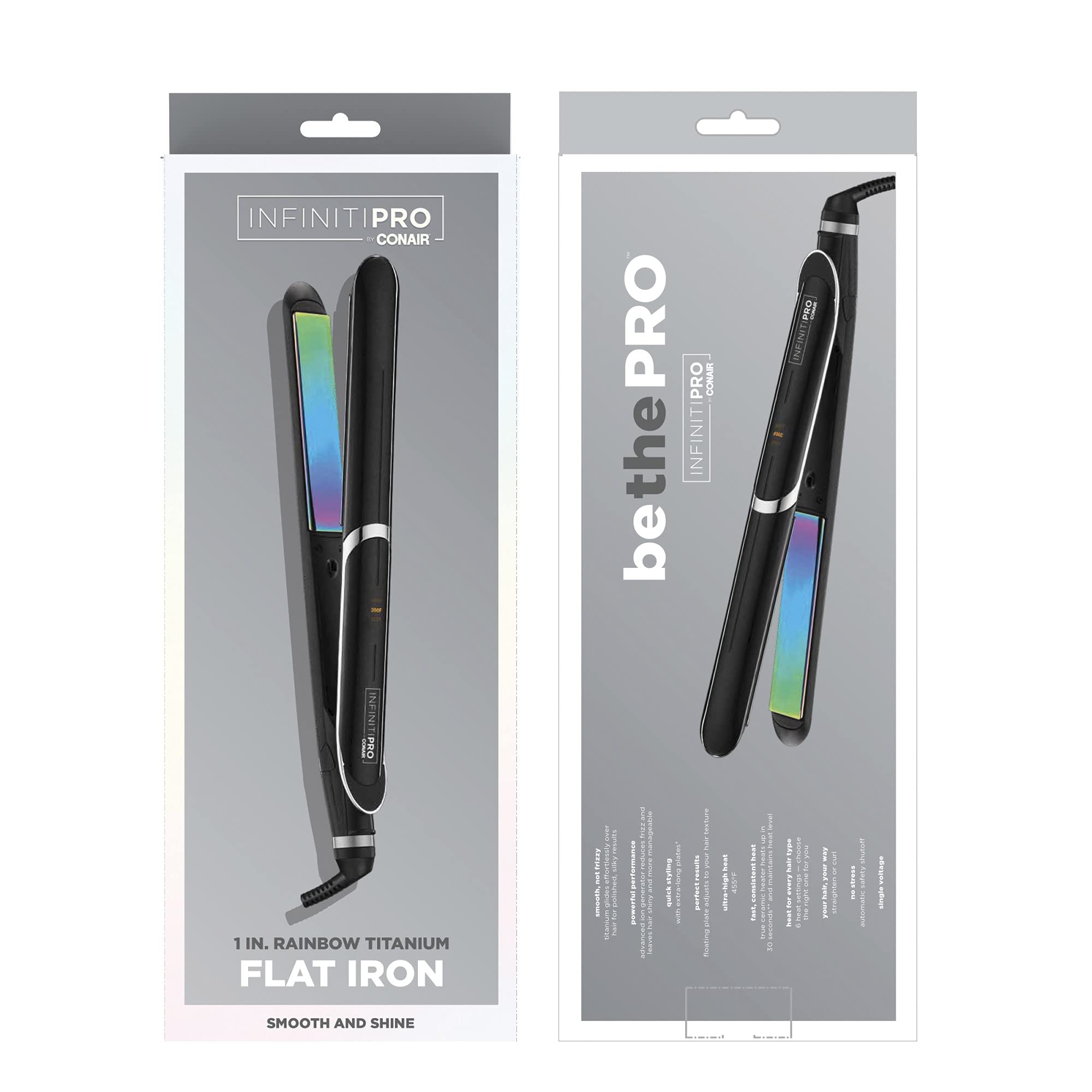 Uso diario de InfinitiPro de Conair para peinados lisos y ondas