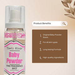 Infinix Baby Powder Bruma, perfuma la ropa para un aroma limpio durante el día.