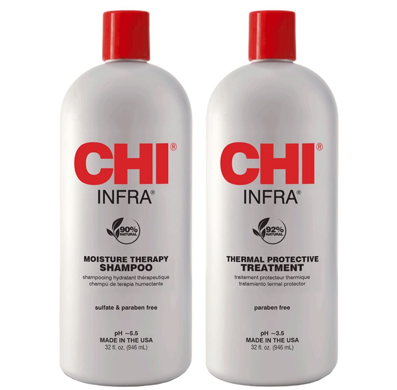 INFRA shampoing – bouteille-douceur, démêlage facile et brillance naturelle.