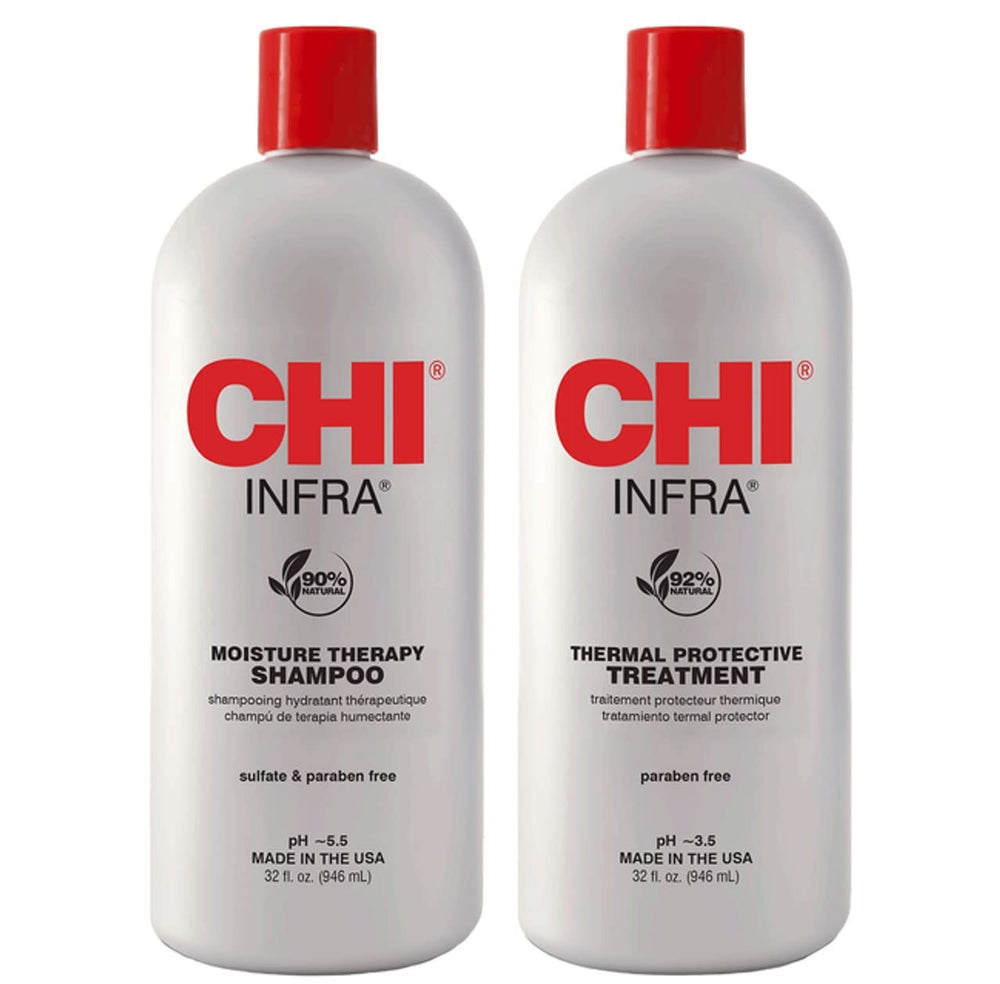 INFRA shampoing – bouteille-douceur, démêlage facile et brillance naturelle.