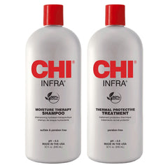 INFRA shampoing – bouteille-douceur, démêlage facile et brillance naturelle.