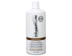 Infusium 23 Original, frente de la botella, tratamiento sin enjuague para cabello suave y manejable.