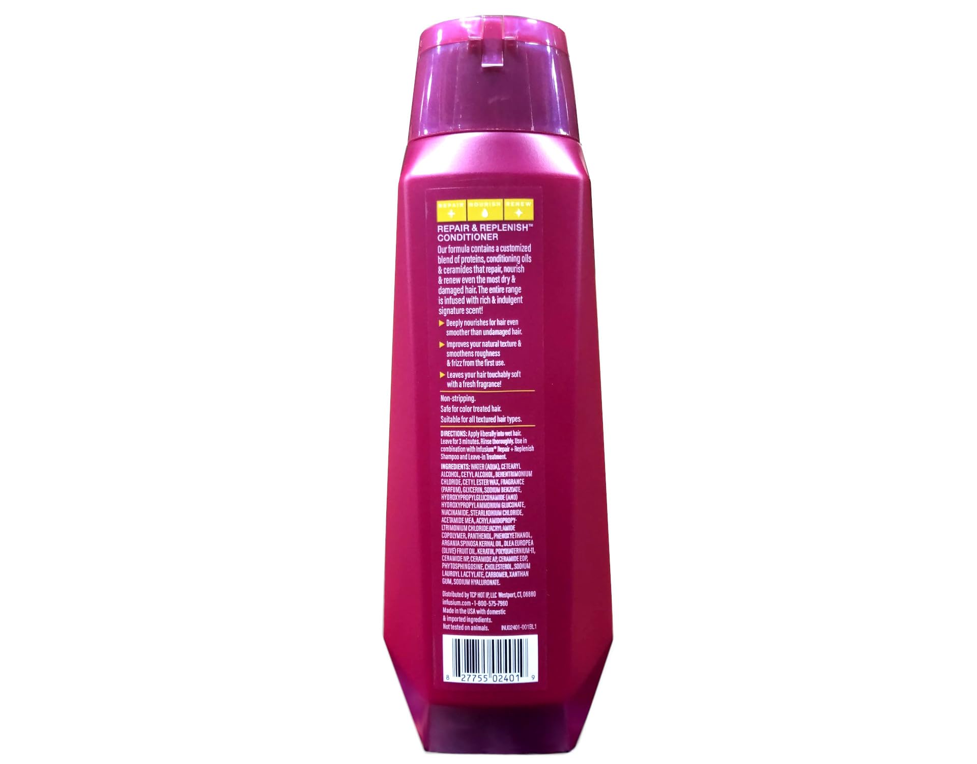 Cabello hidratado y manejable tras el uso del dúo Infusium.