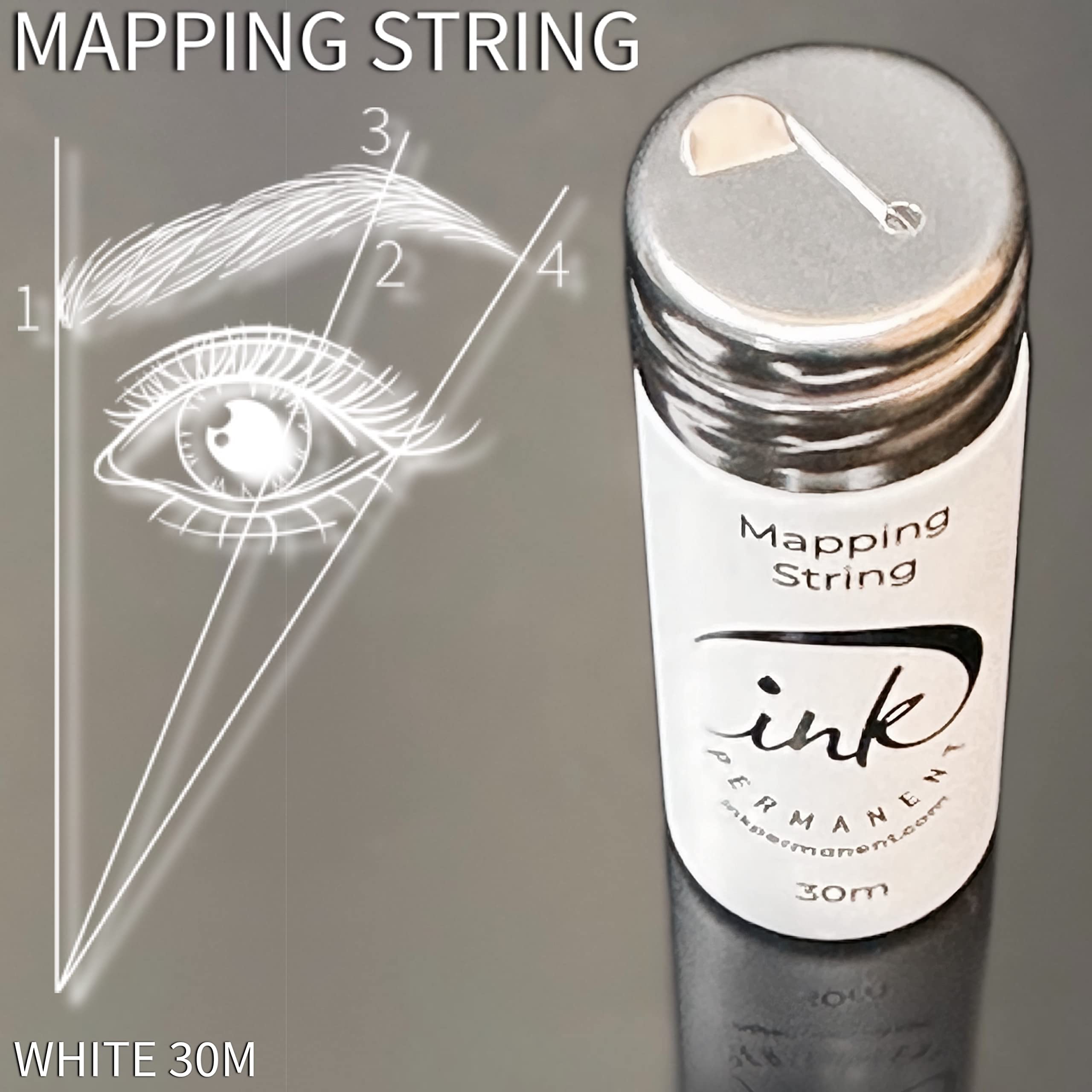 Ink Permanent fil tracage pré-encré blanc pour traçage rapide et fiable.