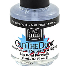 inm capa superior brillo secado rapido, ideal para retoques de uñas
