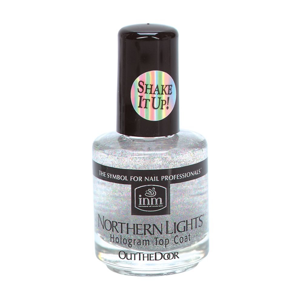 INM Northern Lights Silver capa superior con brocha para un acabado suave
