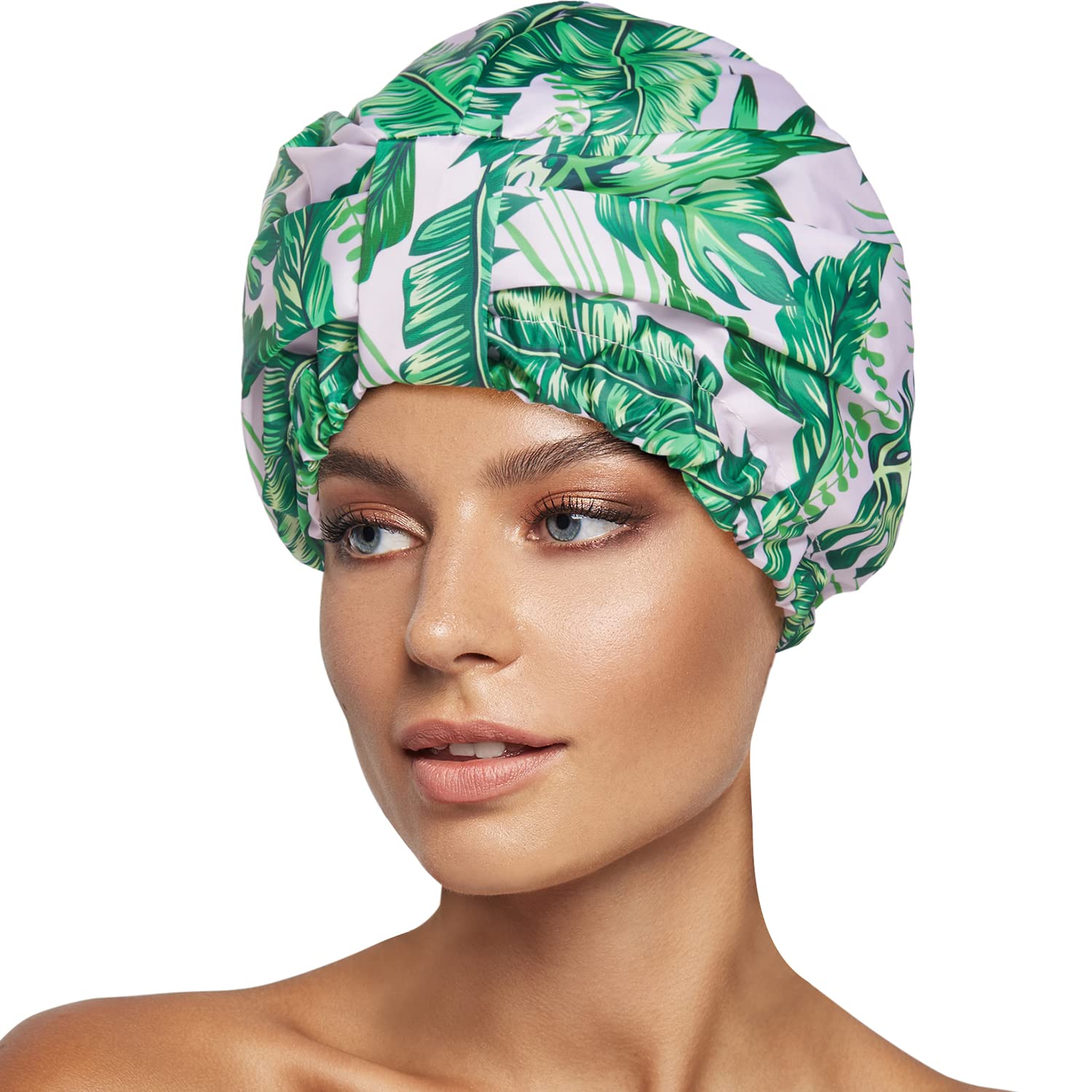 INNELO gorro de ducha con doble capa y ajuste cómodo para cabello seco