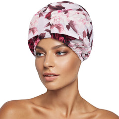 INNELO gorro de ducha flor rosa, mantiene el cabello seco durante la ducha.