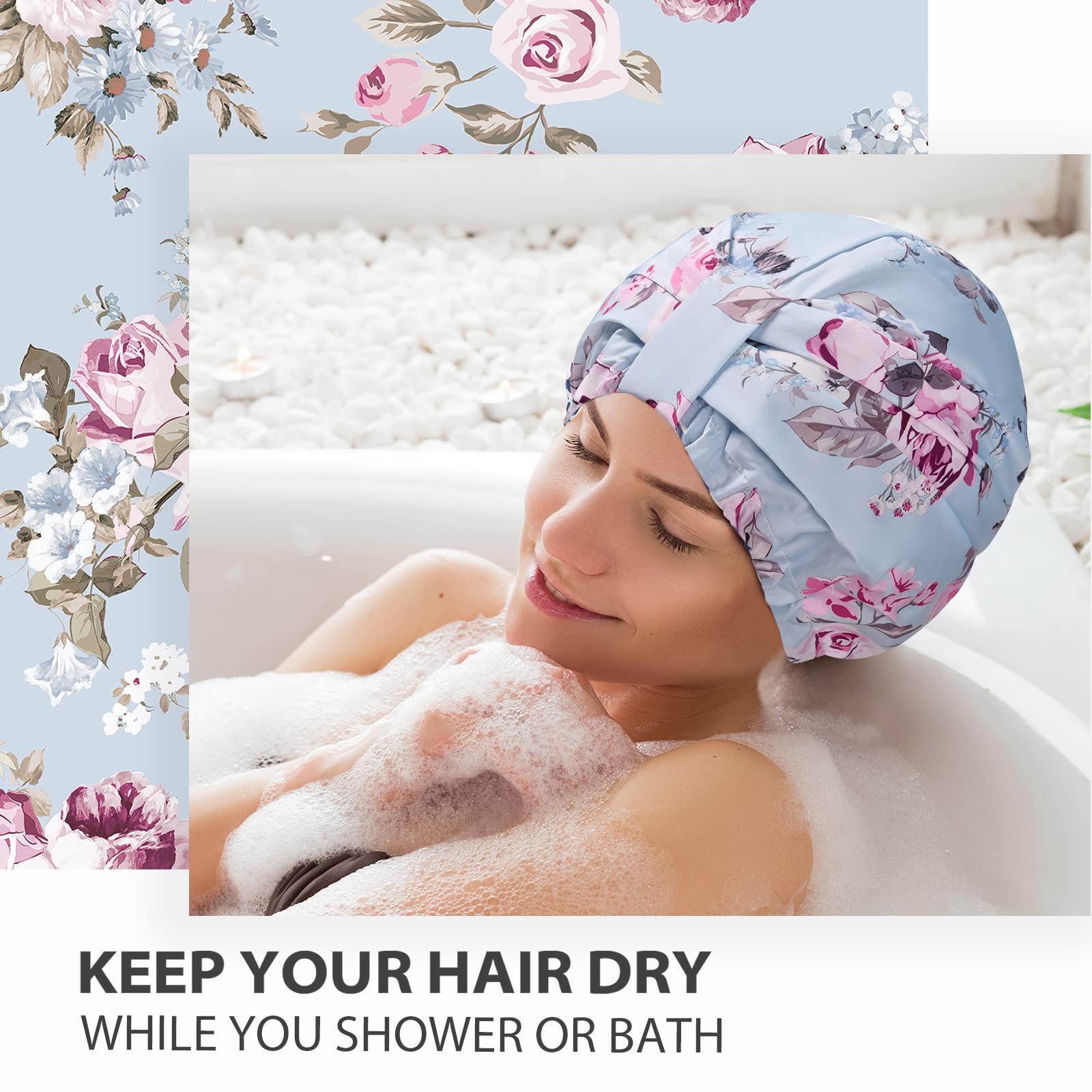 Gorro multiusos INNELO para ducha, maquillaje y spa.