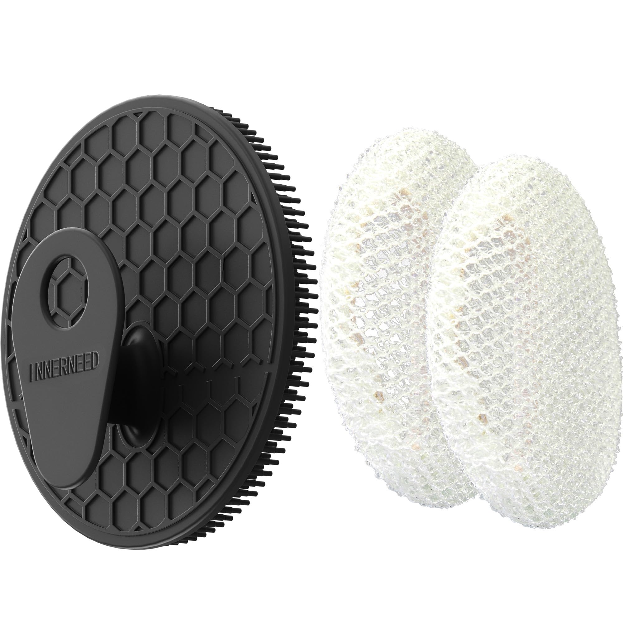 INNERNEED cepillo corporal de silicona suave para exfoliación suave y limpieza profunda