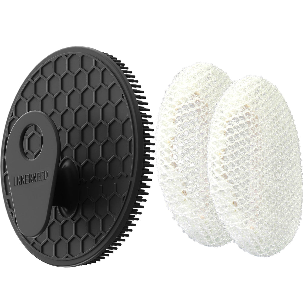 INNERNEED cepillo corporal de silicona suave para exfoliación suave y limpieza profunda