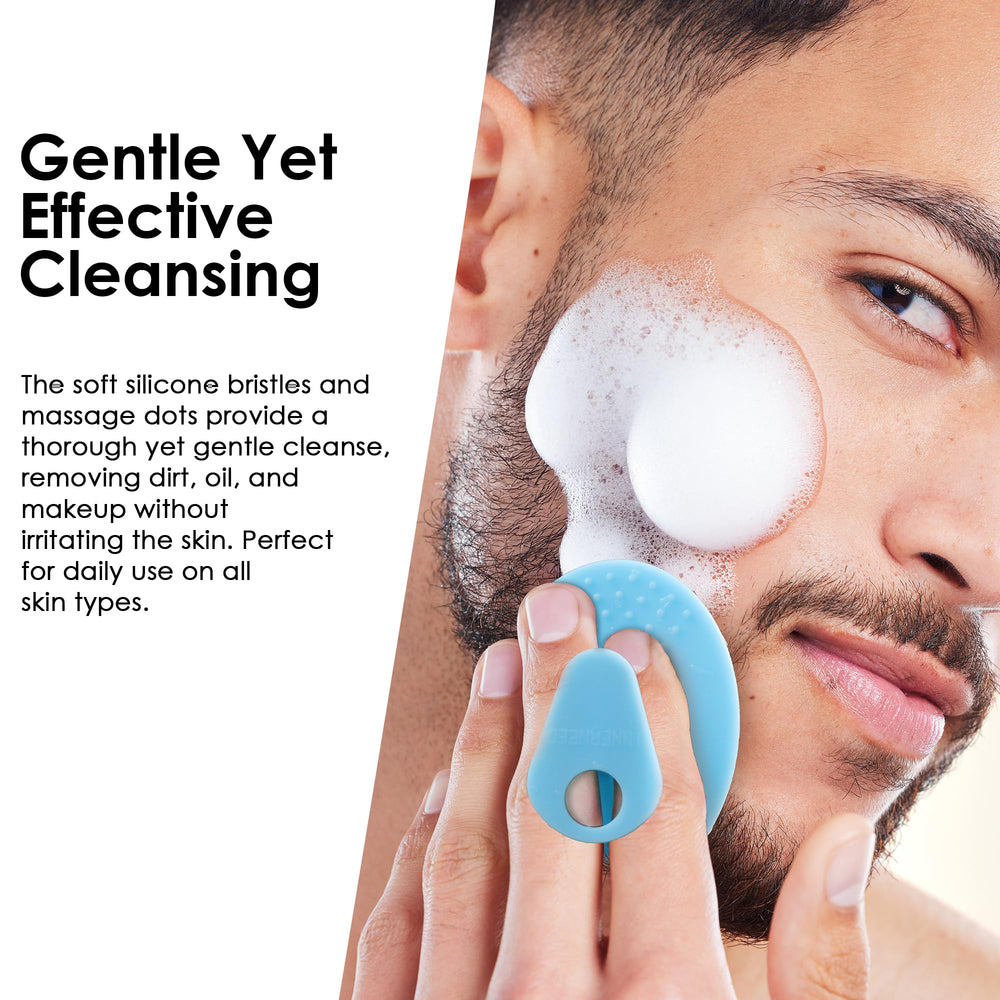 Innerneed cepillo silicona anti-resbalante para un agarre estable durante la limpieza