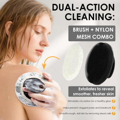 Cerdas de silicona flexibles de INNERNEED para una limpieza suave sin irritación.