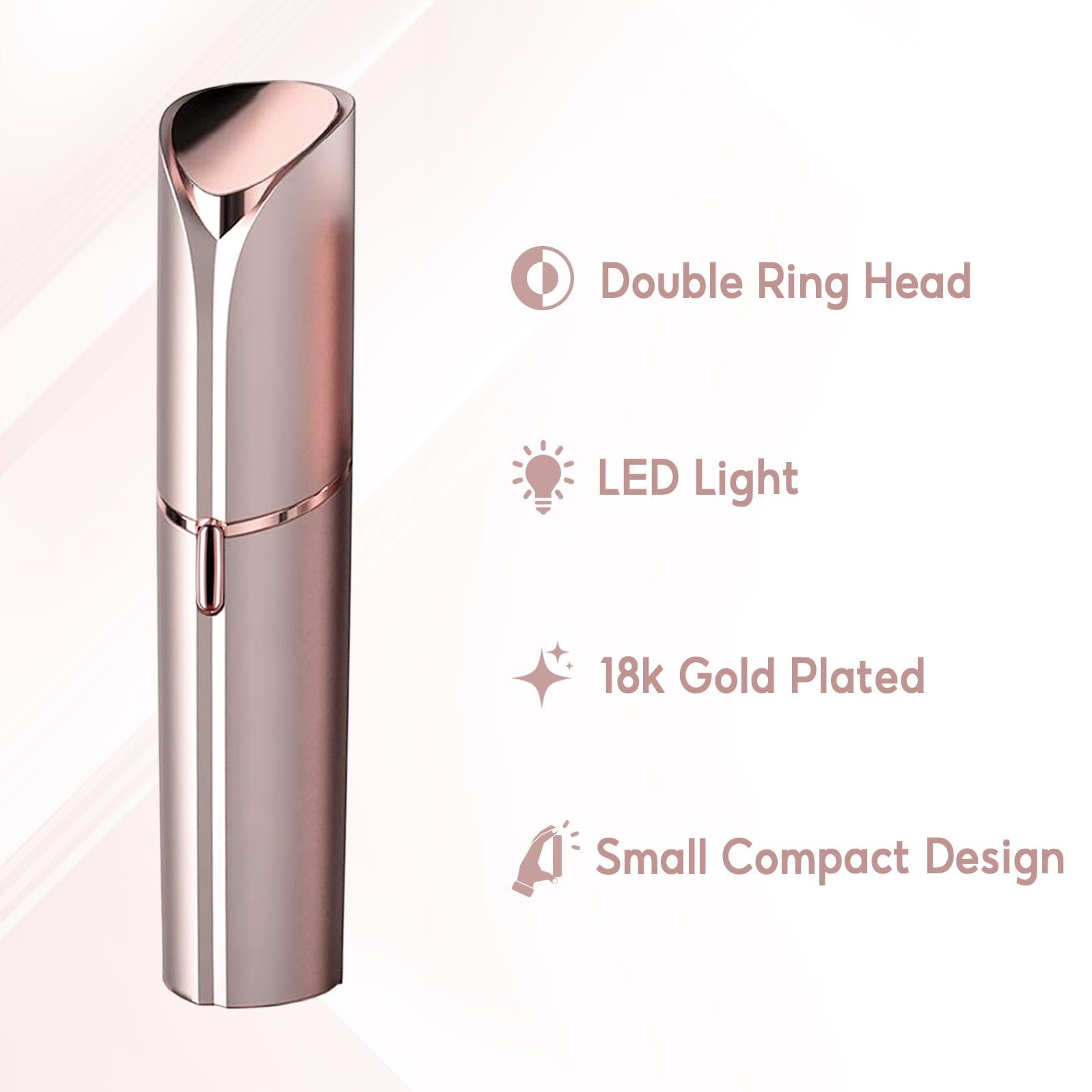 Innobeaut afeitadora facial eléctrica USB recargable, ideal para viaje.