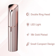 Innobeaut afeitadora facial eléctrica USB recargable, ideal para viaje.