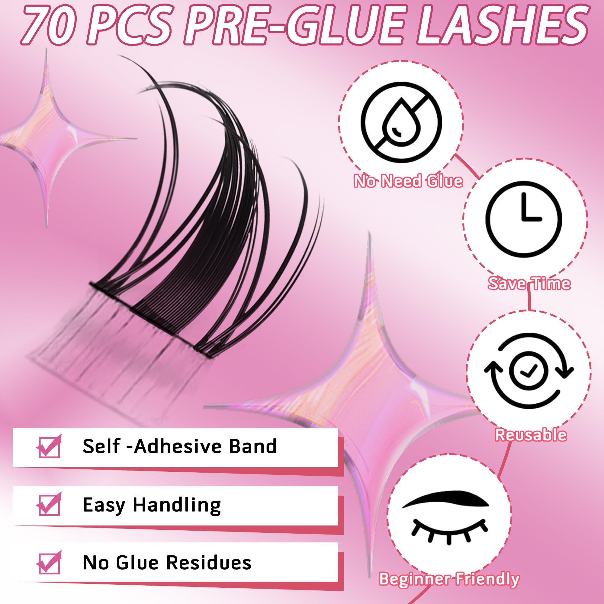 INSPEAUTY lote de clusters reutilizables para múltiples looks