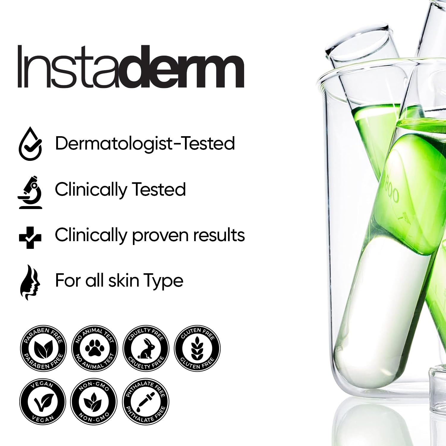 Packaging Instaderm – présentation élégante pour une routine beauté