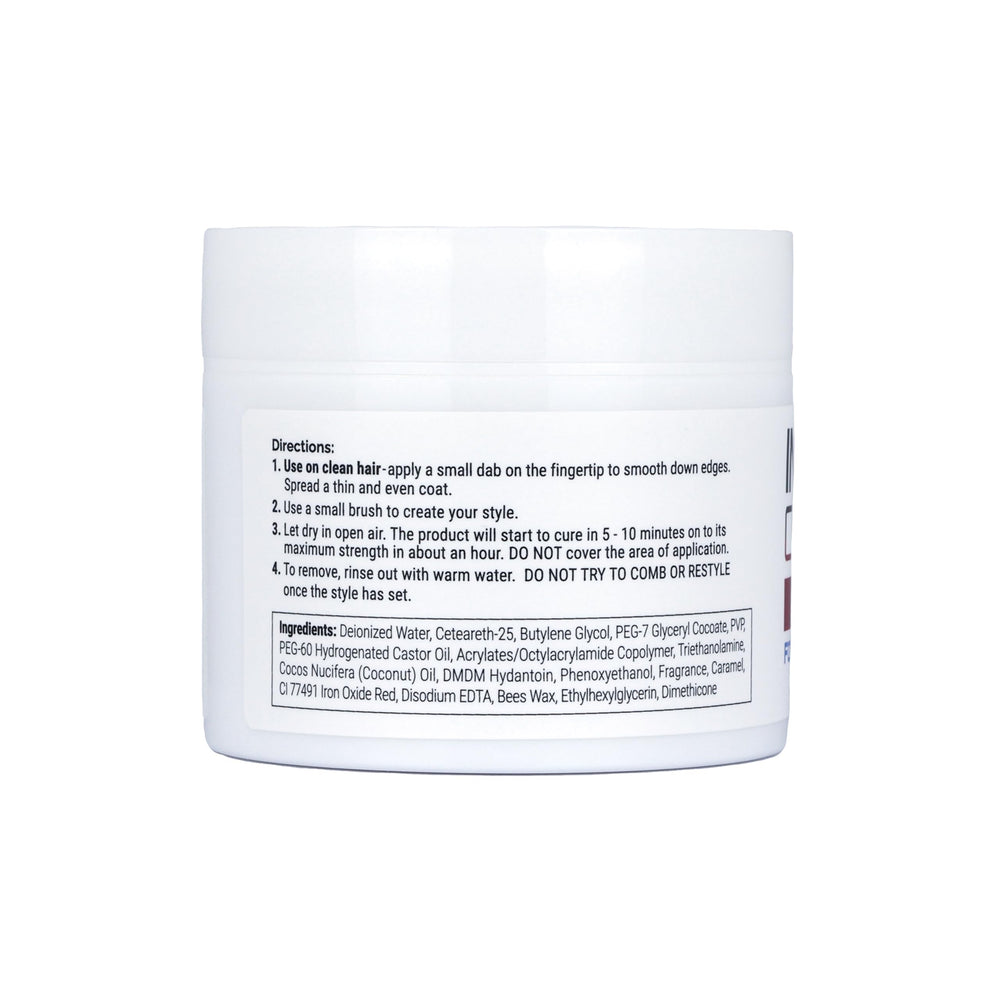 Instant Control Edge & Braid Gel es soluble en agua para retiro fácil.