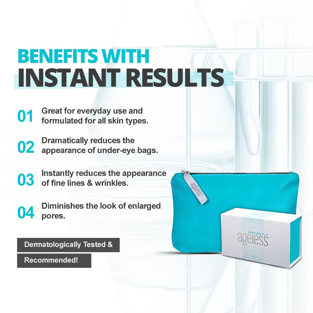 Instantly Ageless: viales de 25 usos, conveniencia y orden