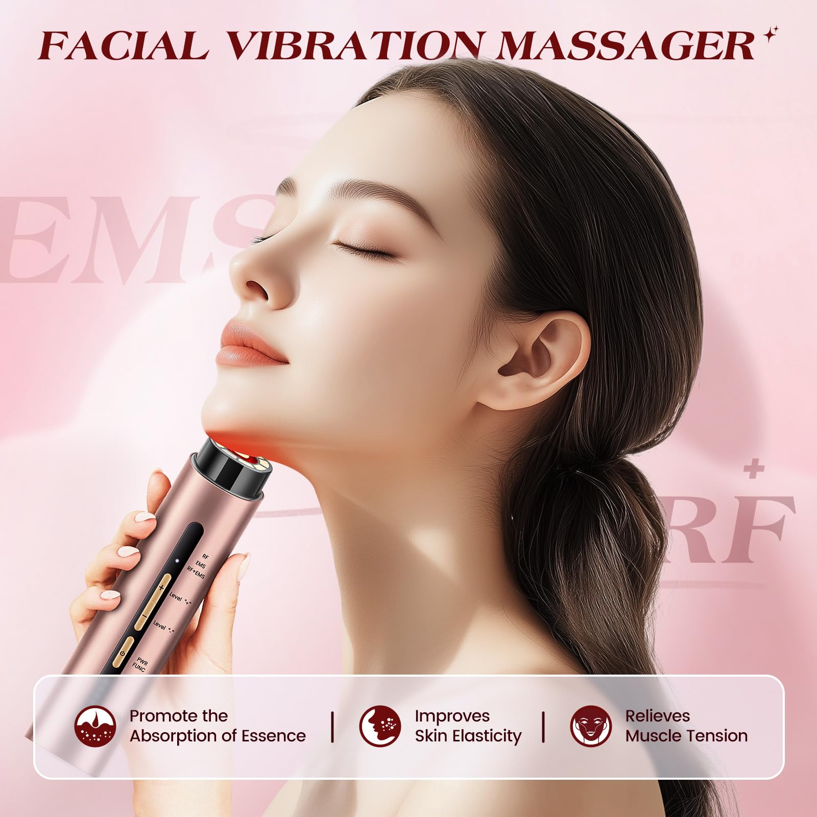INTEO Microcurren Facial Device compact and portable for spa care anywhere