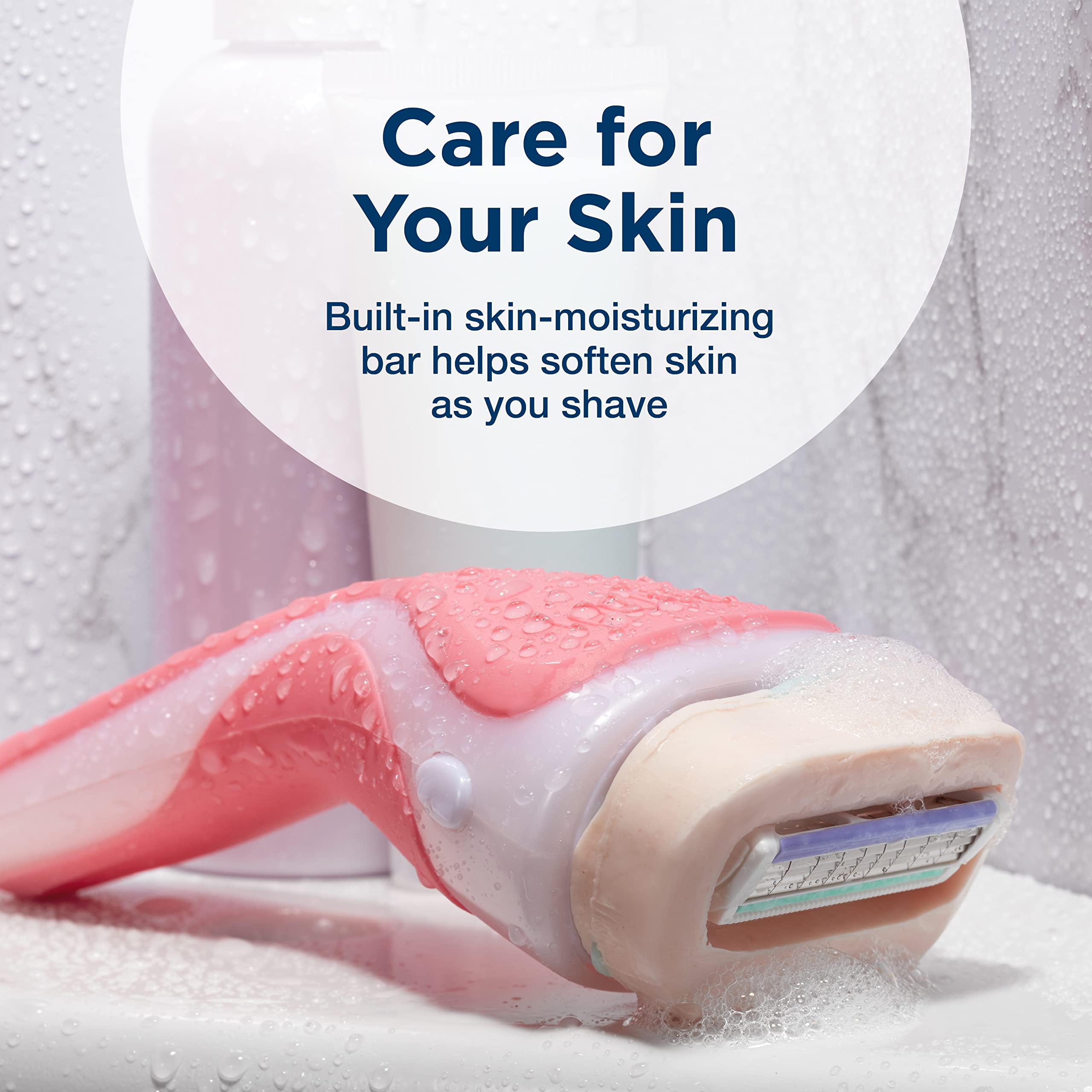 INTUITION legs and body shaving with easy glide routine.