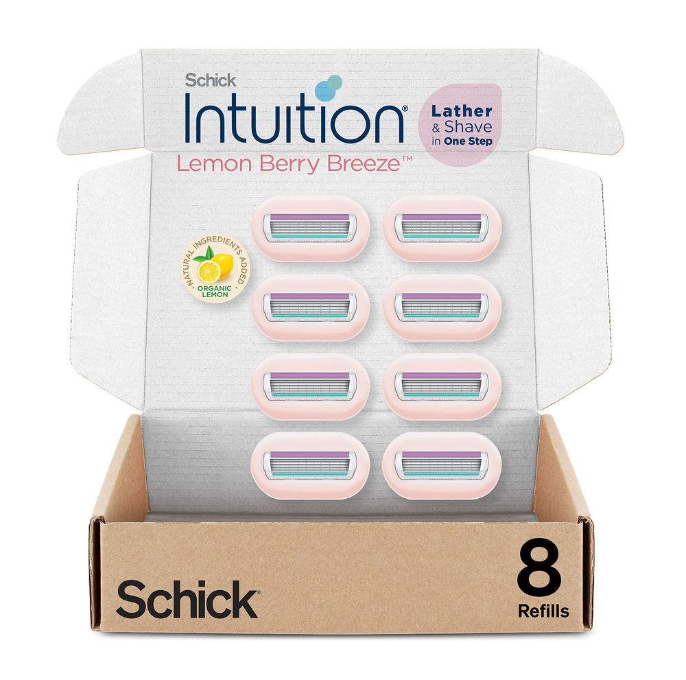 INTUITION Lemon Berry Breeze refills packed eight cartridges for easy maintenance.