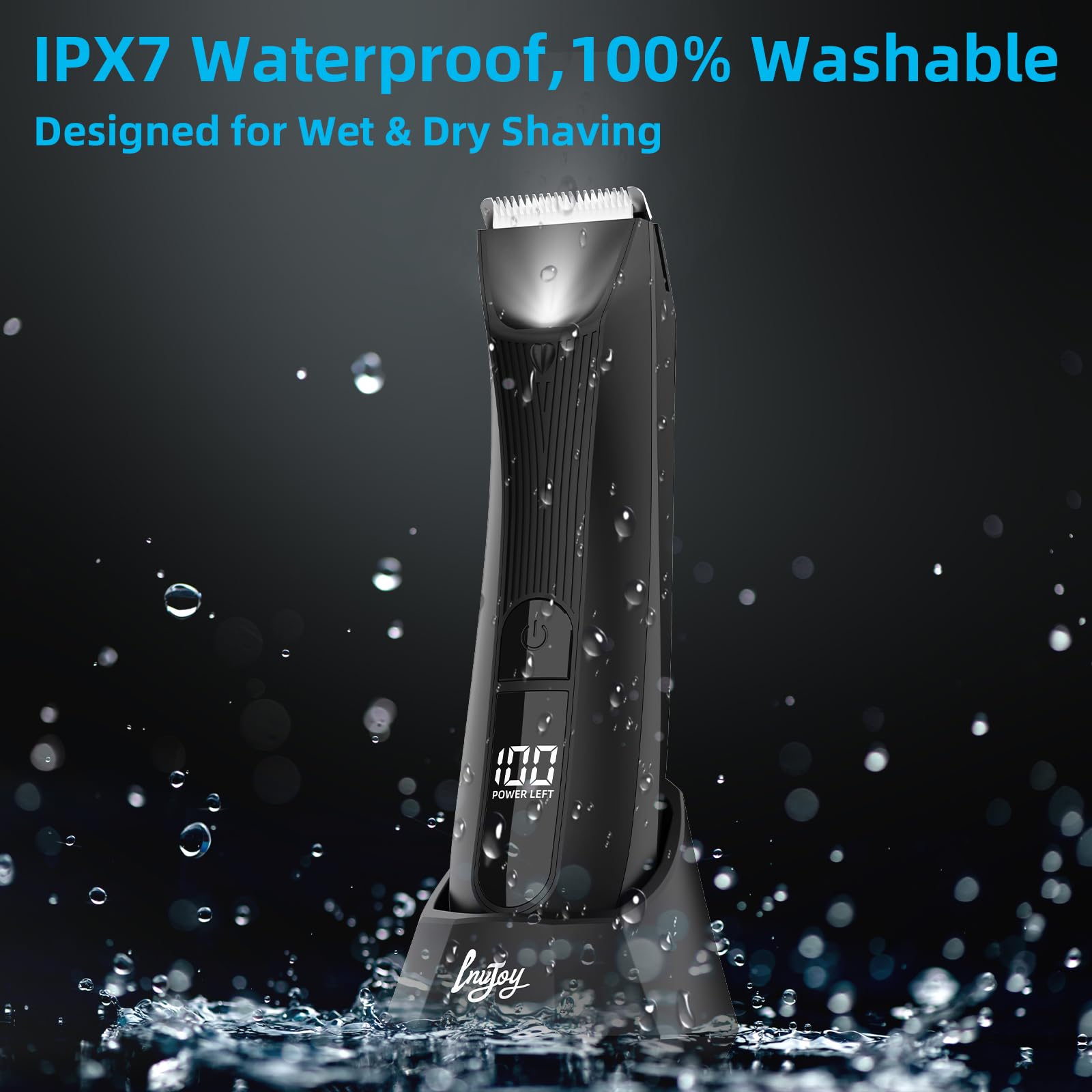 Invjoy Manscape es IPX7 y se puede usar en la ducha.