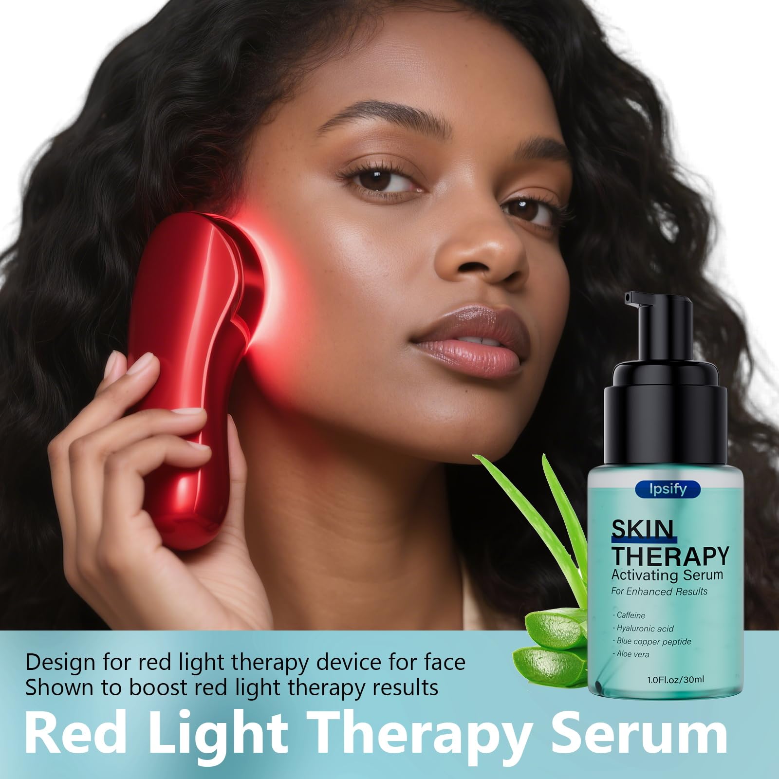 Ipsify Sérum de textura ligera para rostro, se integra fácilmente con rutina diaria