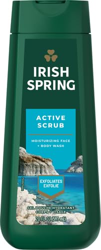 Espuma densa de Irish Spring Active Scrub al ducharse, sensación envolvente