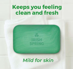 Irish Spring Jabón Aloe, barra – limpieza suave para piel sensible.