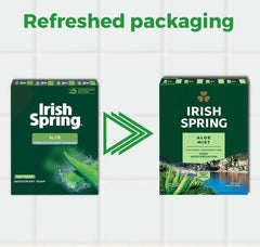 Irish Spring Jabón Aloe, barra – presentación práctica de 3,75 onzas.